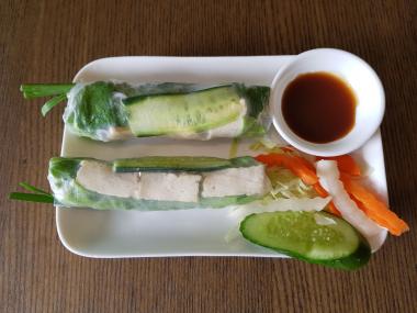 Vegetarian Rice Paper Rolls with Tofu